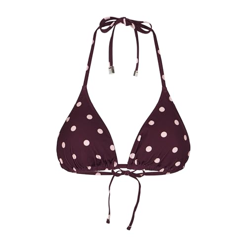 Paul Smith Top de biquĂni feminino de bolinhas, Chocolate, PP