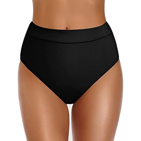 Damen Bikinihose mit Hohem Bund Cover