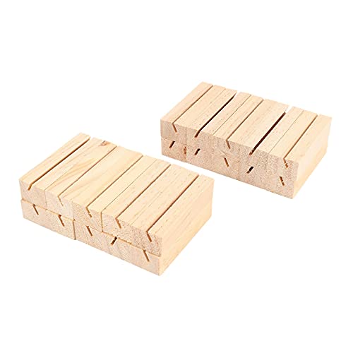 Pinces de Support de Mémo en bois et porte-nom de table pour message - 2