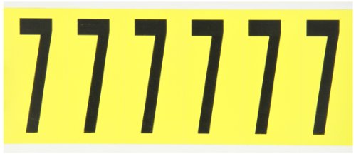 Brady 3450-7 lettres et chiffres d'intérieur lot de 50 pour signalisation claire