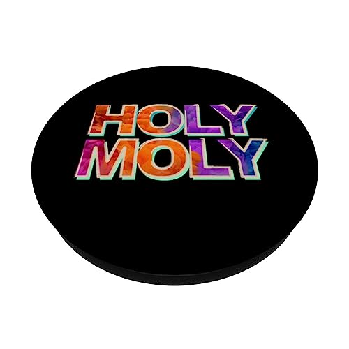 Funny Saying - Holy Moly for Men and Women PopSockets Swappable PopGrip - Image 2