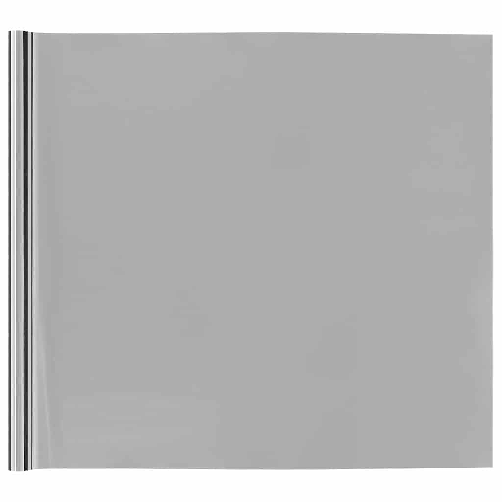 Protector Solar Reflectante para Ventanas Plateado 60x2000cm PVC Adhesión Estática Antideslumbrante Reducción de Calor Película de Protección de Visión Ahorro de Energía Interior