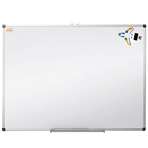 Ringly Magnetic Dry Erase Board, Metal Frame, Wall Mounted Dry Erase Board, 36 x 24 Inch, Metal Frame, Durable Office Product, Home Office, Home School