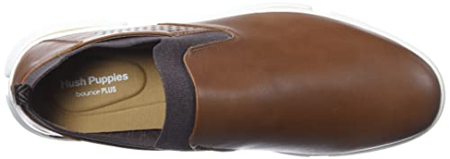 Hush Puppies Men's Bennet Pt Slipon Sneaker, Cognac Leather, 10 #TOP4