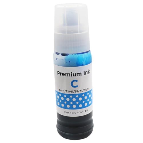 Tinta Cyan Compatible con GI41 para Impresoras G1420 G2420 y G3420