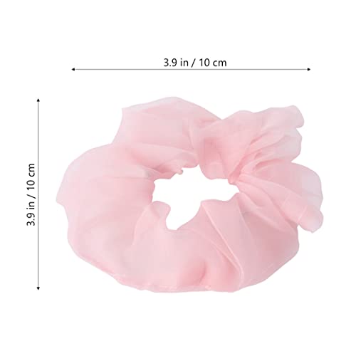 Luxshiny 5921186G71 Satin Scrunchies Satin Scrunchies 5Pcs Organza Hair Scrunchies, Organza Hair Tie Ponytail Holders Color Hair Scrunchies thumb #5