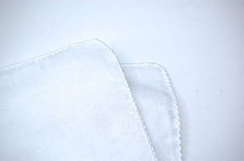 ハンカチ　純白 Amazon.co.jp: 白ガーゼハンカチ 大判 10枚セット 日本製 約32