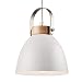 Produktbild JVS Pendel-Leuchte Decken-Leuchte aus Metall E27 Hänge-Leuchte Vintage Industrieleuchte Wohnzimmerlampe Modern Wohnzimmer mit Kabel Vintagelampe für Wohnzimmer/Küche/Büro/Praxis (Weiss, 1-flammig)