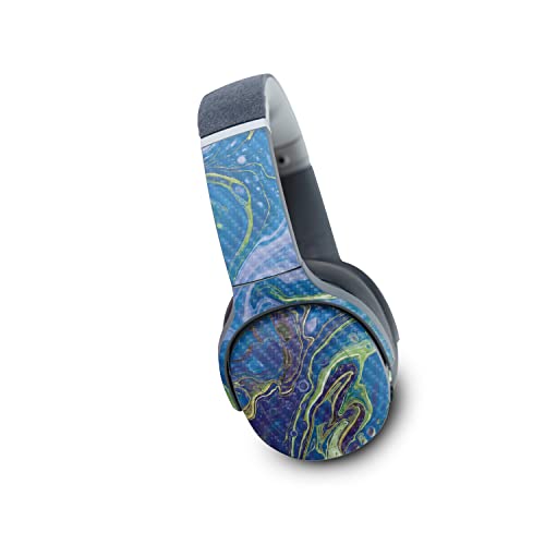 Image of MightySkins Carbon Fiber Skin Compatible with Skullcandy Crusher Evo Wireless - Blue Pour | Protective, Durable Textured Carbon Fiber Finish | Easy to Apply | Made in The USA