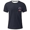 Men's T-Shirt Men's Short Sleeve T-Shirt with Graphic Print Comfortable Crew Neck Shirt for Leisure Outdoor Activities Wearable in Daily Life, navy, S #1