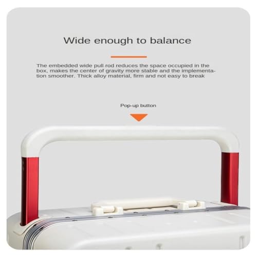 PANKERS Suitcase Aluminum Frame Wide Trolley 20-inch Women's Large-capacity Travel Sturdy And Durable Trolley Case For Men Suitcases4