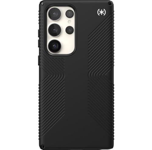 Image of Speck Presidio 2 Grip Samsung Galaxy S23 Ultra Case - Drop & Camera Protection, Soft-Touch Secure Grip, Wireless Charging Compatible, Shock Absorbant, Galaxy S23 Ultra Case - Black