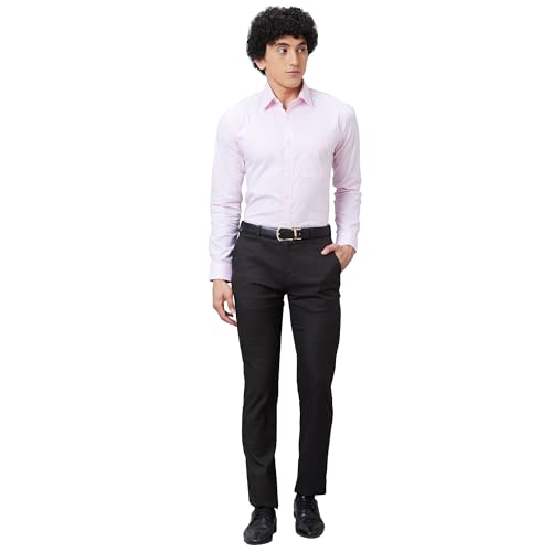 Image of Raymond Slim Fit Self Design Dark Maroon Shirt