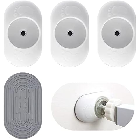 4 Pieces Baby Gate Wall Protector and Stair Gate Extension Wall,Stair Gate Wall Protector,Safety Gate Wall Protector for Baby 、Pet Doors Bathroom And Kitchen for Pet and Dog Doors,without Screws Cover