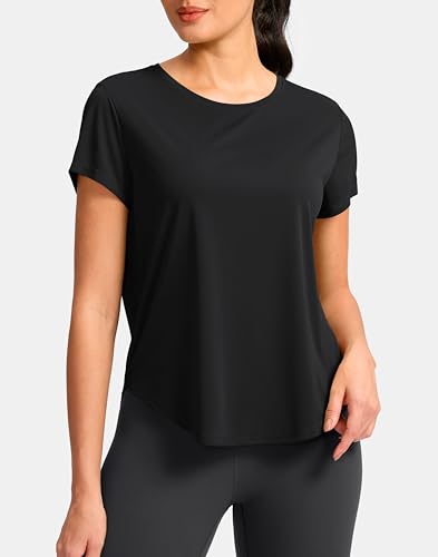 G Gradual Women's Workout Tops Short Sleeve Lightweight Athletic Yoga Running Shirts Loose Fit Quick Dry Gym T-Shirts2
