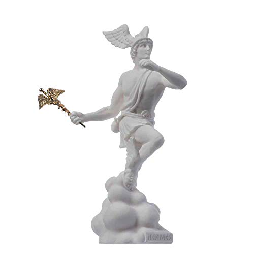 Estatua de Alabastro Griega Dios Hermes Zeus 17 cm miniatura 3