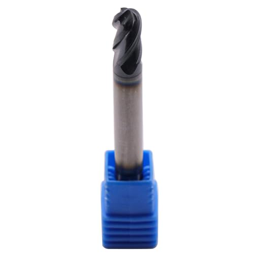 Image of BestParts 1 /4 inch Solid Carbide Ball Nose End Mill - Double End - AlTiN Coated, 4 Flute, 30 Degree Helix, 1 /4 inch Cutting Diameter, 1 /4 inch Shank Diameter, 1 /2 inch Length of Cut, 2-1 /2 inch Overall Length