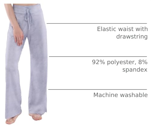 Image of NEWCOSPLAY Women's Comfy Pajama Pants Casual Drawstring Palazzo Lounge Wide Leg Pants