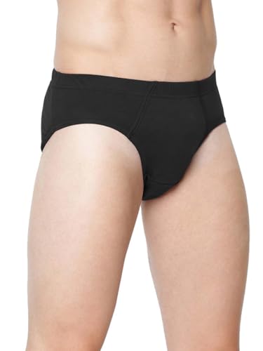 Image of RAMRAJ COTTON Solid Inner Elastic Brief for Men - Pack of 4