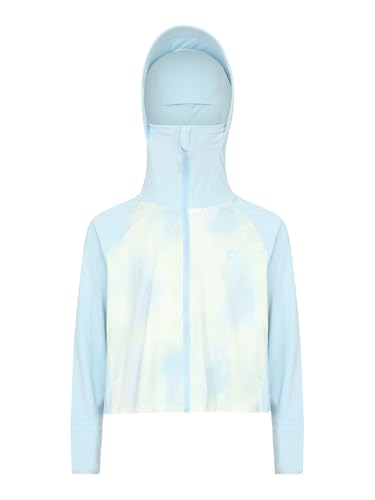 Kids Unisex Sun Protective Hooded Jacket Long Sleeve Lightweight Outerwear for Summer Outdoor