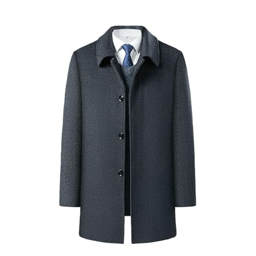 Manteau en laine homme d'hiver chaud pour le bureau