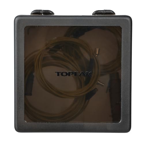 Topeak Internes Kabelführungs-Set 5-TLG, Aluminium/Stahl/Composite, Schwarz/Gelb, 5 Verschiedene Kabel, kompakt 12,6x12x3,9 cm, 15400213