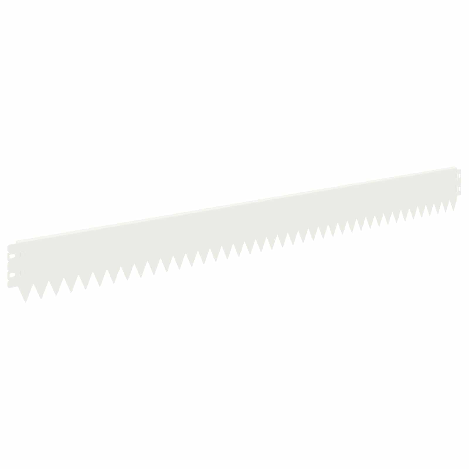 Gazonrand 30 szt. 103 x 10 cm stal biała