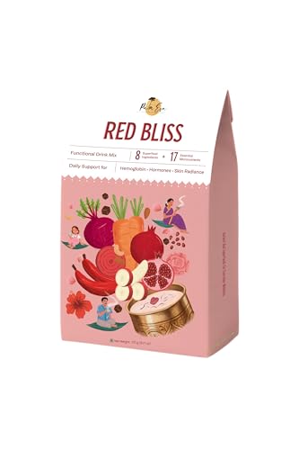 Image of Palm Era Red Bliss Plant-Based Superfood Powder 175g | Red Banana, Beetroot, Pomegranate & Hibiscus | Daily Nutrition Blend | No Added Sugar