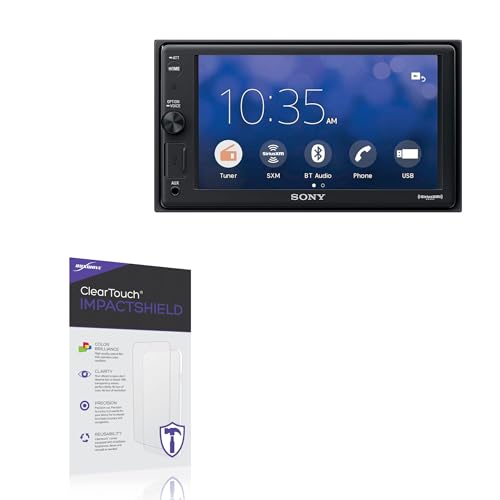 BoxWave Screen Protector Compatible with Sony XAV-AX1000 - ClearTouch ImpactShield (2-Pack), Impenetrable Screen Protector Flexible Film