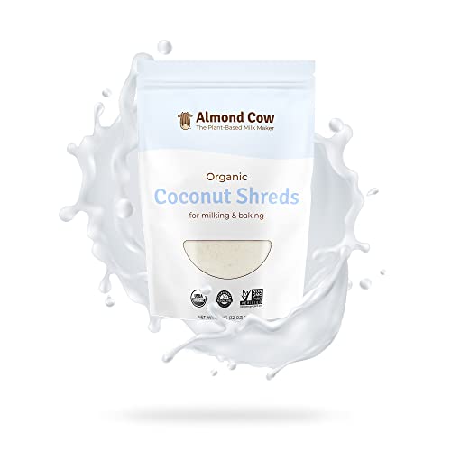 Almond Cow - Organic Coconut Shreds, Non-Gmo Shredded Coconut For Plant Based Milk Making, Unsweetened Coconut Flakes Keto Treats For Baking And Milking, Vegan And Gluten-Free, 2 Lbs #TOP20