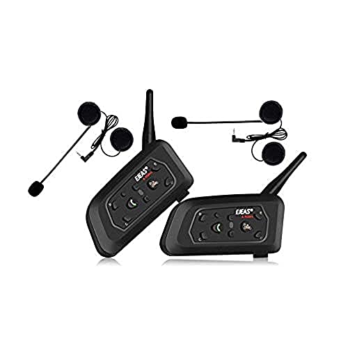 NUTOT Intercomunicador V6 Pro Par Motociclista Capacete Bluetooth 1200m