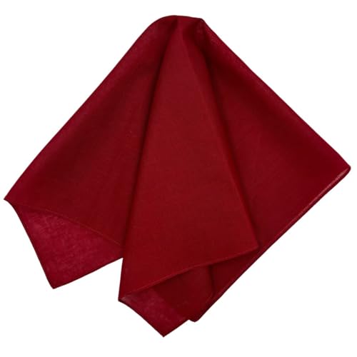 Image of MDSTYLE 100% Cotton Solid Color Bandana for Men & Women 22 inch x 22 inch Handkerchief Headband Scarf