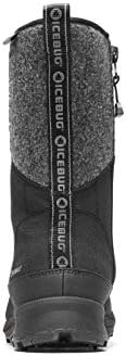 Icebug Womens Sund BUGrip Woolpower Winter Walking Boot with Carbide Studded Traction Sole, Black, 9.5 | Image 1