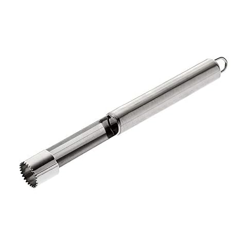Harlington Group Apple Corer Profession Healthy Eating Sharp Serrated Edged Stainless Steel Kitchen Tool Home Utensil Silver Fruit Pear Core Remover 22cm Cover
