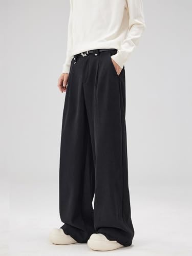 Men's Straight Leg Casual Pants Fall Winter Drop Trousers Pants for Men2