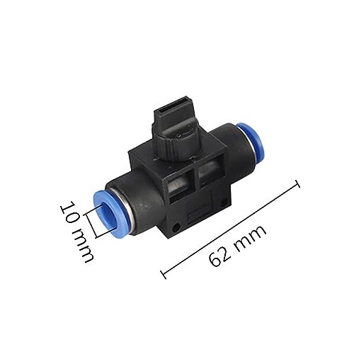 Vanne d'arrêt d'eau 10mm connecteur jardin t régulateur de débit - 3
