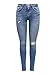 Produktbild ONLY Damen Onlpower Life Mid Push Sk Dt Rea264 Noos Jeans, Medium Blue Denim, M / 30L EU