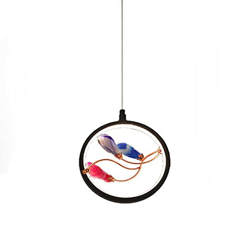 Lampe d'agate concise pour chambre et bar à manger chic suspension LED