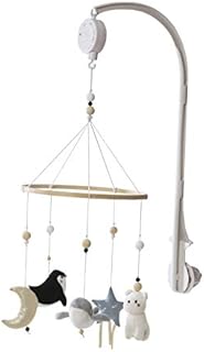 Vertbaudet Musical Mobile Set with Fleece Star Blue / Multicoloured