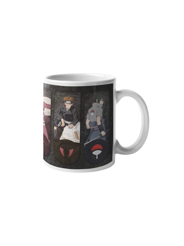 FOKAT Sasori, Neji Hyuga, Gaara, Kiba Inuzuka & Sasuke Uchiha Premium Printed Mug for Coffee, Tea,Milk | White Color