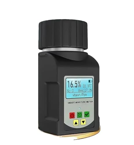 水分計、 穀物水分計 25作物 250サンプル対応(コーヒー/小麦/米)温度補正データロギング