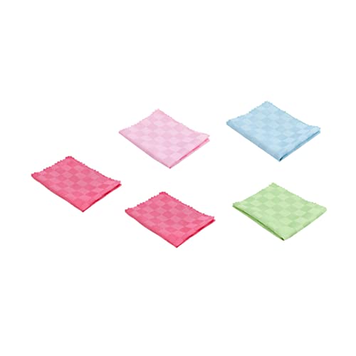 PACKOVE 5Piezas Paquete de Toallas de Limpieza de Cocina Color Aleatorio Paños de Microfibra Platos y Utensilios Absorción Limpiar y Muebles