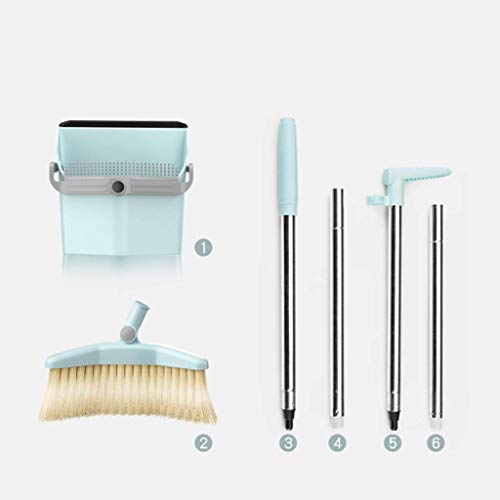Quirlbesen, Besen- und Kehrschaufel-Set mit langem Griff, for Zuhause, Küche, Zimmer, Büro, aufrechte Kehrschaufel-Kombination for den Lobby-Boden – Bild 4