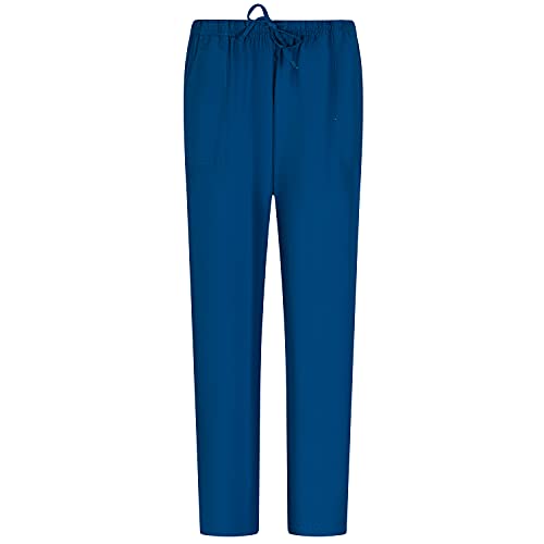 MISEMIYA - Unisex-Schrubb-Set - Medizinische Uniform mit Oberteil und Hose ref.6801-6802 - Large, Marineblau 68