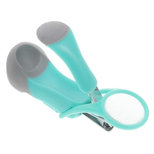 HANABASS Nail Clipper with Magnifying Glass Safe Nail Care Trimmer for Boy Girl Design Blades Random Color for Newborns