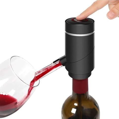 RCJCQSR Automatic Wine Pourers,Electric Wine Aerator Pourer Wine Aerator and Dispenser for Red and White Wine Automatic Oxidizer Dispenser with USB Charging,Gift for Wine Lovers or Own Use Cover
