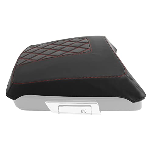 Cubierta de tapa de baúl para modelos Harley Touring Road King Street Glide Road Glide Electra Glide Ultra Classic 2014-2023, costura roja miniatura 7