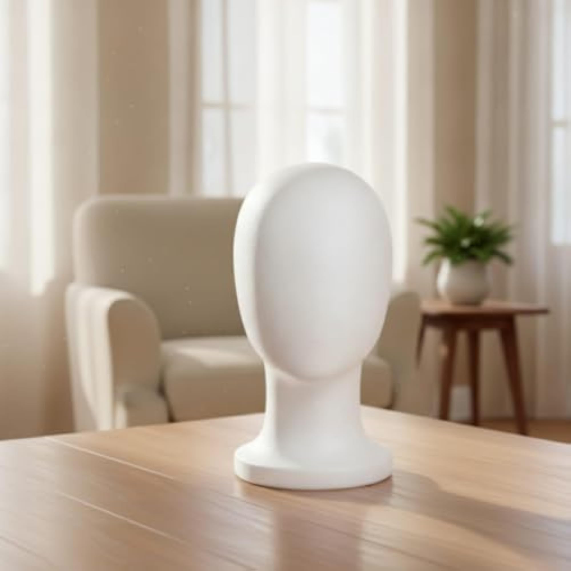 Sturdy Hairpiece Head Stand for Stylists and Cosplayers