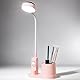 Kinder Schreibtischlampe mit Stifthalter, Niedliche LED Schreibtisch Tischlampe Tischleuchte Kinder Studienlampe mit Projektor,Nachttischlampe Tisch Kinderlampe Tischlampen Leselampe Nachttisch