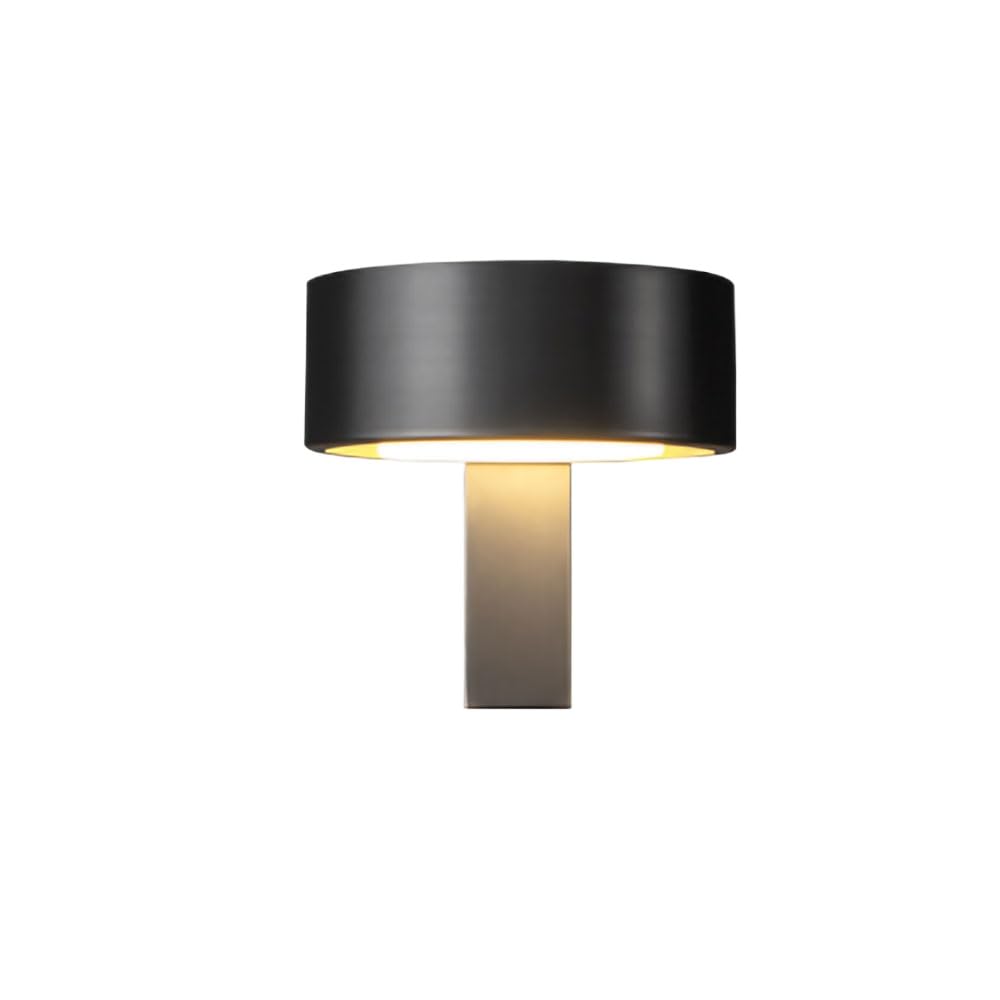 SMCCYYSD Black All-Copper Wall Lamp, Nordic Light Luxury Modern Kitchen Island Spotlight, Room Bedroom Bedside Aisle Corridor Three-Color Lamp Le